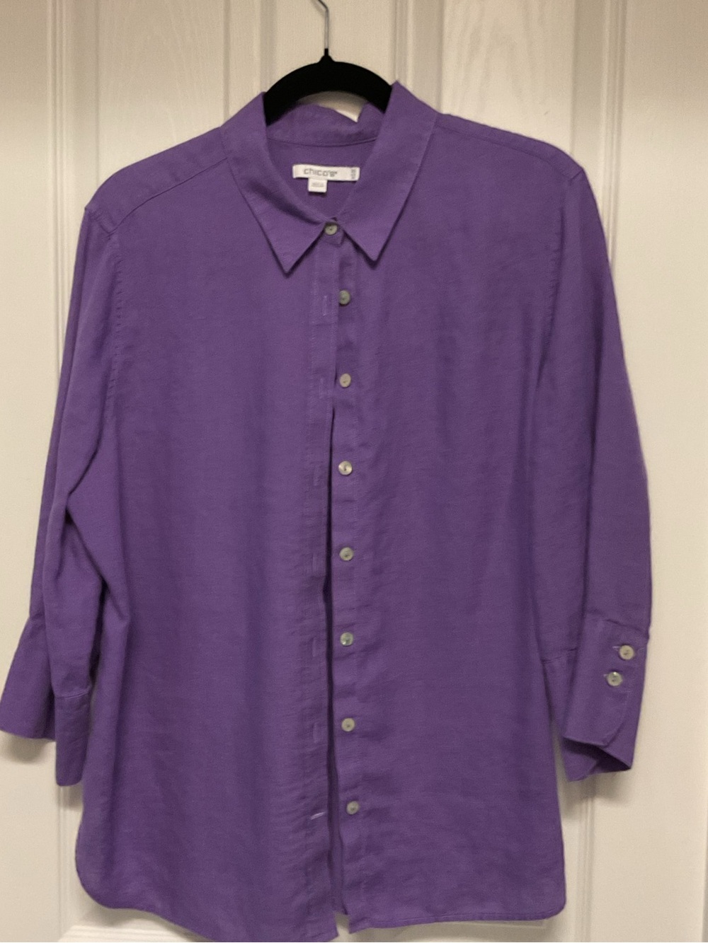 Chico's Purple Button-Front Women's Blouse
